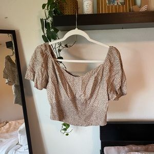 Cheetah print blouse